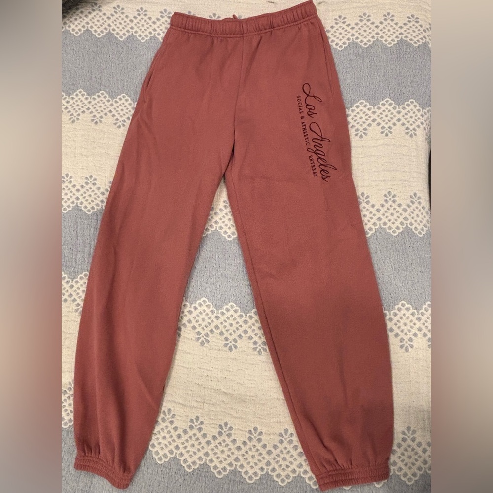 Aeropostale Woman Graphic Joggers - Rust